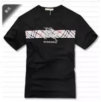 burberry sleeve t-shirt bur06 black midle